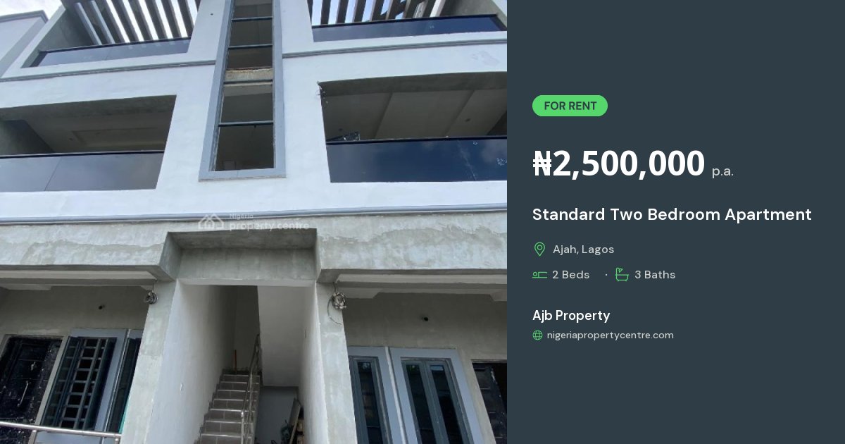 For Rent: Standard Two Bedroom Apartment, Off Peaceland Ogombo, Ajah ...