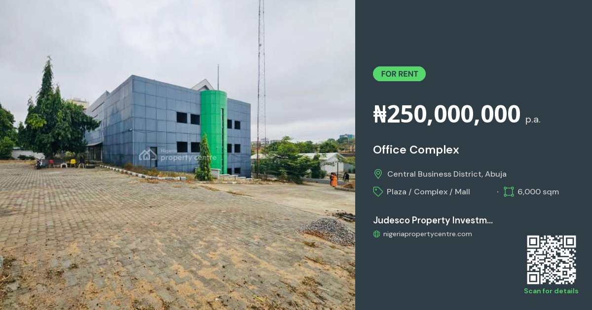 For Rent: Office Complex, Garki, Central Business District, Abuja ...