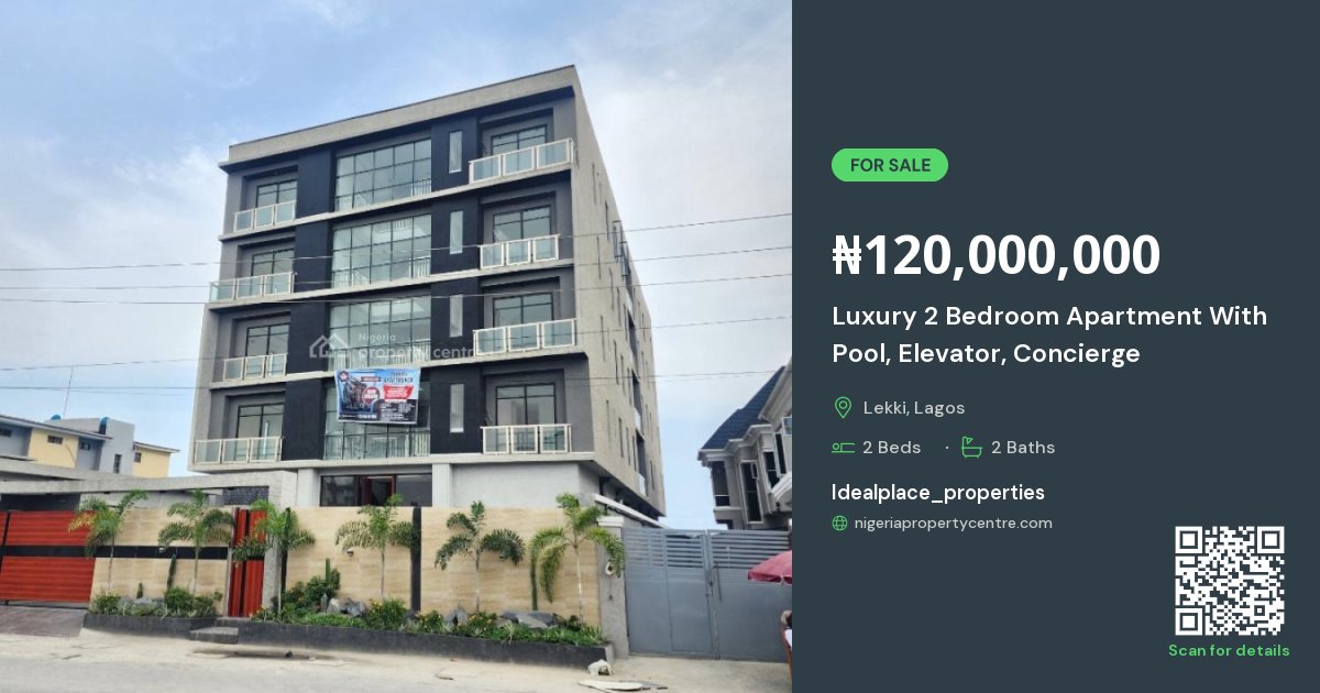 For Sale: Luxury 2 Bedroom Apartment With Pool, Elevator, Concierge ...