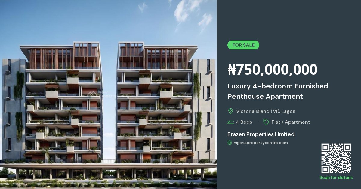 Visual Reference: For Sale Luxury 4 Bedroom Furnished Penthouse Apartment Victoria