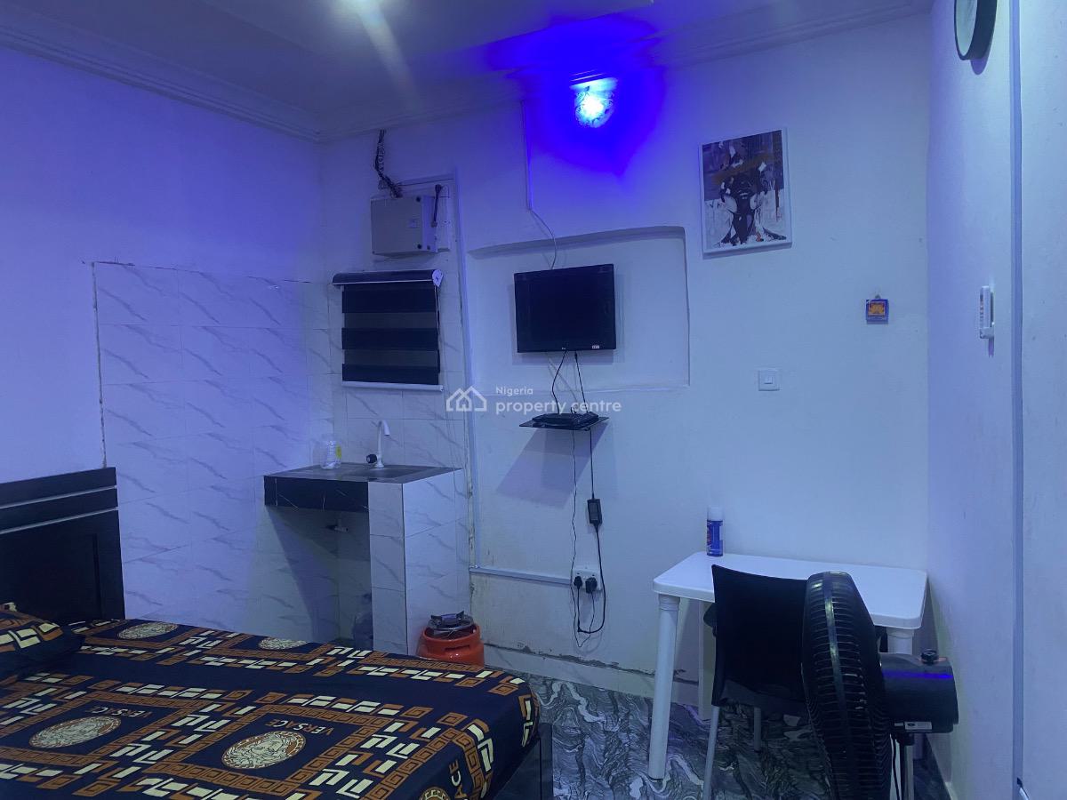 Ac Studio Self Contained Room Monthly, Rock Stone Estate, Badore, Ajah, Lagos, Self Contain (single Rooms) Short Let
