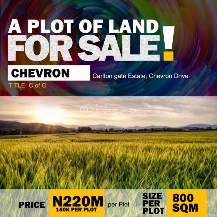 For Sale 800sqm Of Land, Carlton Gate Estate, Chevron Drive, Lekki