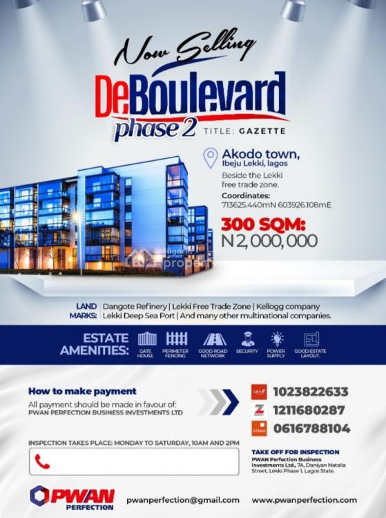 For Sale Land, De Boulevard Estate, Lekki Free Trade Zone, Lekki