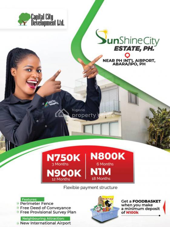 For Sale Land, Sunshine City Estate Near Port Harcourt International Airport, Omagwa, Port