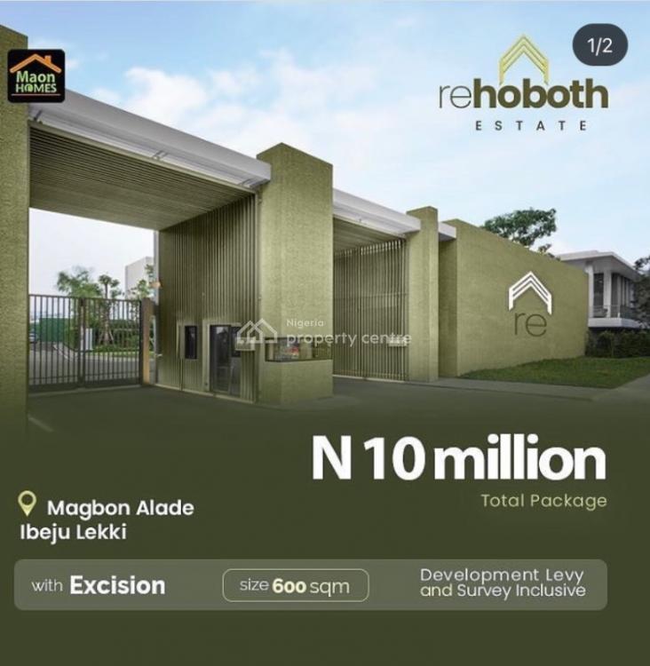 For Sale 600sqm Dry Land, Rehoboth Estate, Ibeju Lekki, Lagos