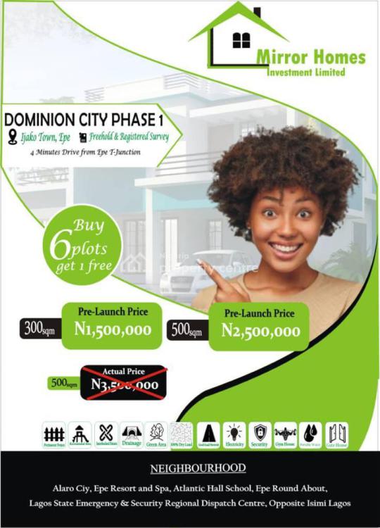 For Sale Dominion City Buy 6 Plots And Get 1 Plot Free, Ijako Town