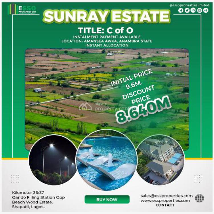 For Sale C Of O Land Stratetigically Located In Developed Area, Sunray