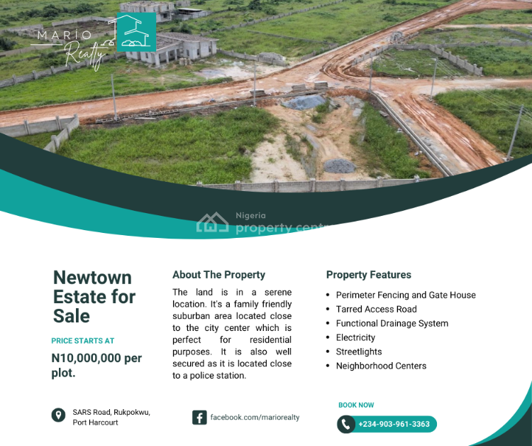 For Sale Land, Newtown Layout, Sars Road, Behind Obio Akpor