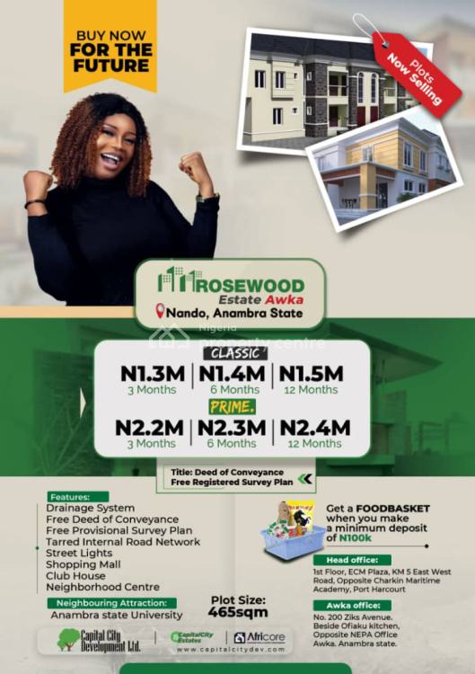 For Sale Buy And Build Land With Deed Of Conveyance Plan, Rosewood Estate Nando Anambra State