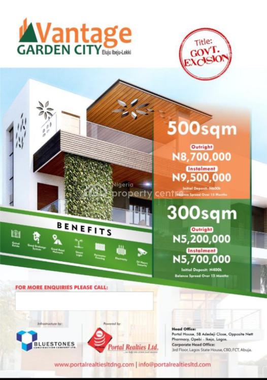 For Sale 500 Sqm Of Land, Vantage Garden City, Eluju, Ibeju Lekki