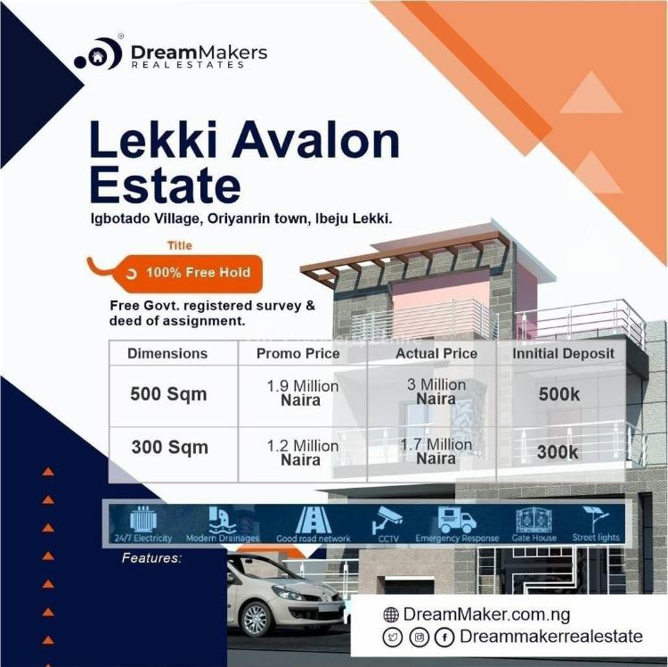 For Sale 300sqm And 500sqm Residential Lands, Avalon Estate, Ibeju