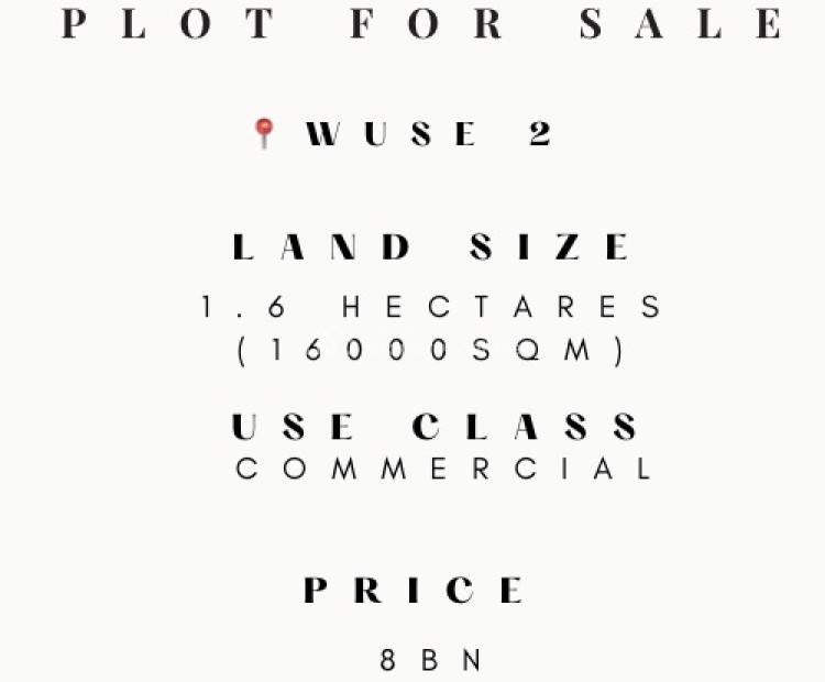 For Sale Luxury Commercial Plot, Wuse 2, Abuja Nigeria Property