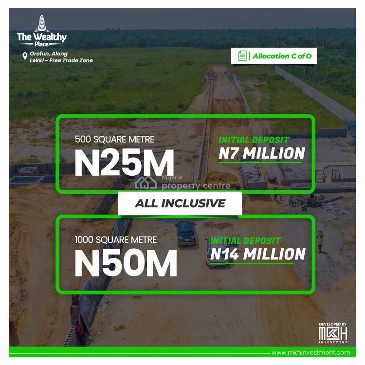 For Sale Residential Land With C Of O, The Weathy Place Orofun, Along