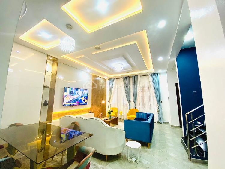 Tastefully Finished, Serviced 3 Bedrooms Terraced Duplex in a Secured Estate, Ikate, Lekki, Lagos, Terraced Duplex Short Let