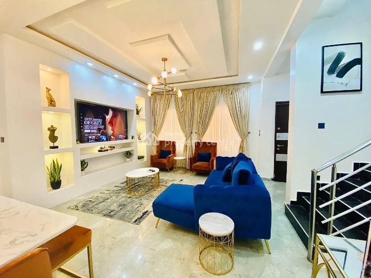 Tastefully Finished, Serviced 3 Bedrooms Terraced Duplex in a Secured Estate, Ikate, Lekki, Lagos, Terraced Duplex Short Let