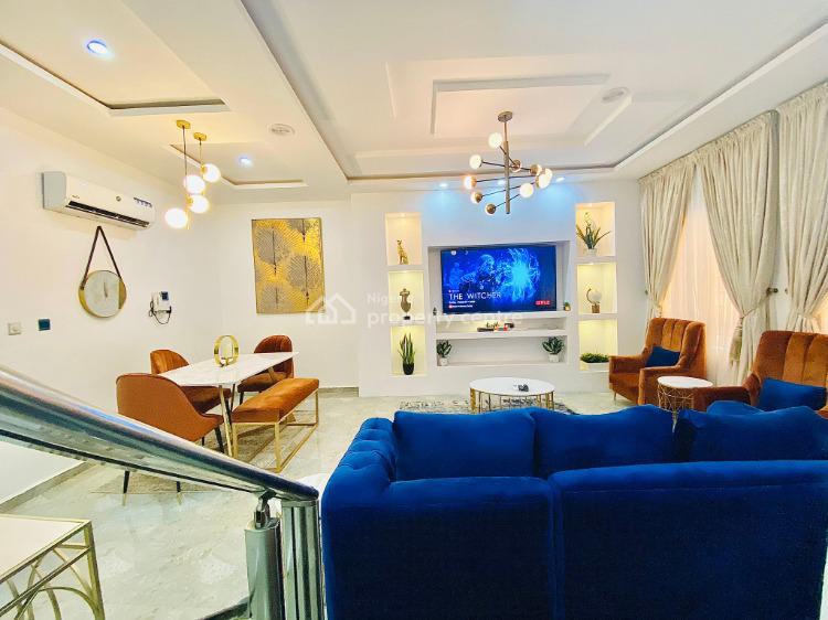 Tastefully Finished, Serviced 3 Bedrooms Terraced Duplex in a Secured Estate, Ikate, Lekki, Lagos, Terraced Duplex Short Let