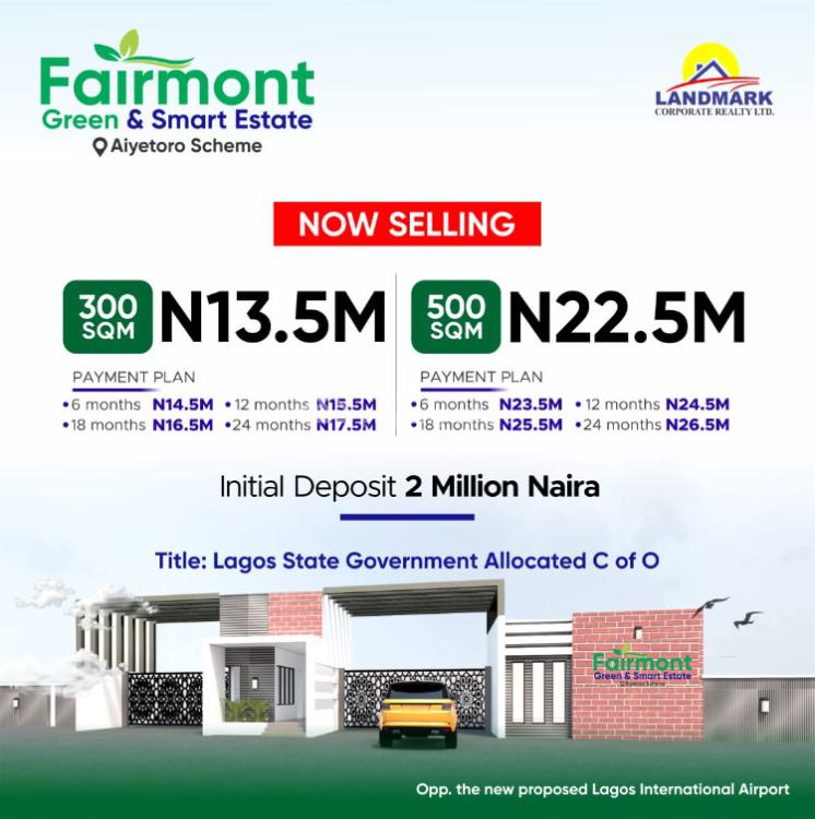 Land with C of O, Fairmont Green & Smart Estate Aiyetoro, Ibeju Lekki, Lagos, Mixed-use Land for Sale