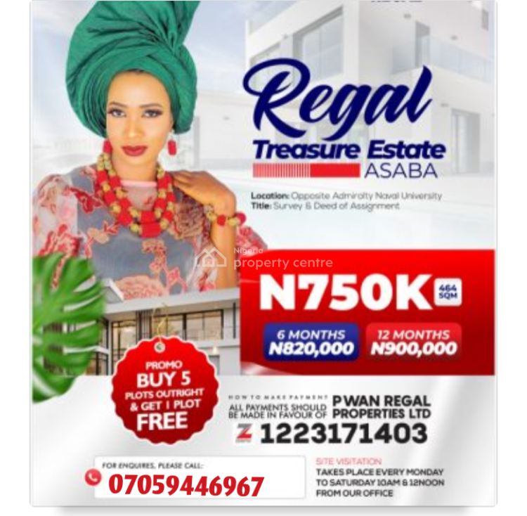 For Sale Buy 5 Plots Of Land To Get 1 Free At Regal Treasure Asaba