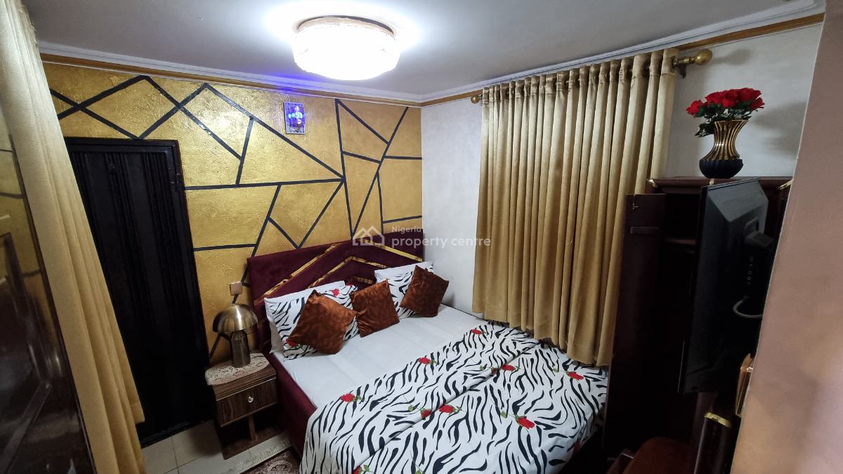 a Super Deluxe Apartment (room 1), 22, Sule Abuka Street, Beside Gtbank Plc, Opebi, Ikeja, Lagos, Mini Flat (room and Parlour) Short Let