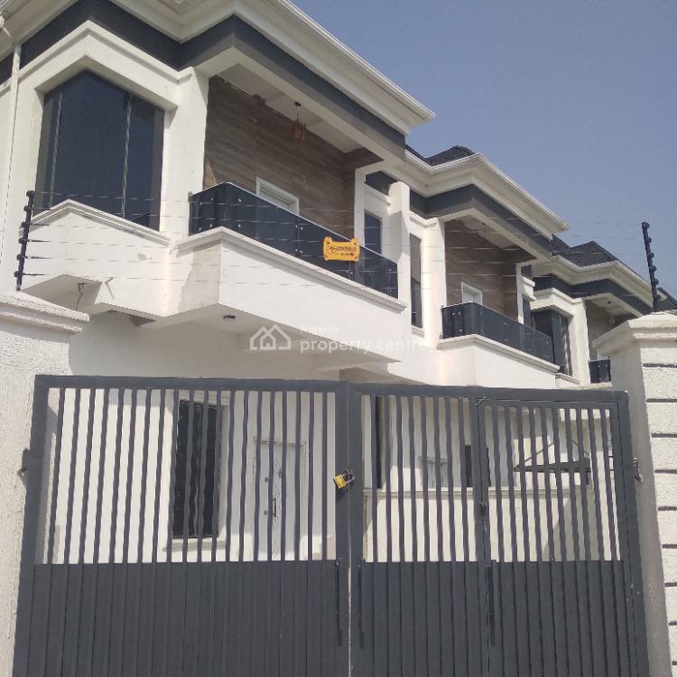 Serviced 4 Bedroom Semi-detached Duplex with Bq Waterfront, Orchid Road, Water Point, Lekki, Lagos, Semi-detached Duplex for Sale