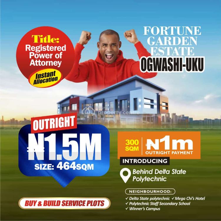 For Sale Land, Fortune Garden Estate, Ogwashiuku, Asaba, Delta