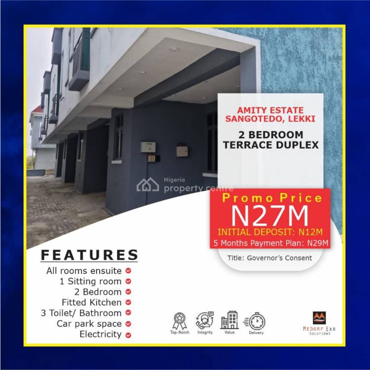 For Sale Newly Built 2 Bedroom Duplex, Amity Estate, Sangotedo, Ajah