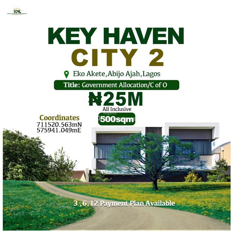 For Sale Land With C Of O, Eko Haven City 2, Eko Akete, Abijo,ibeju