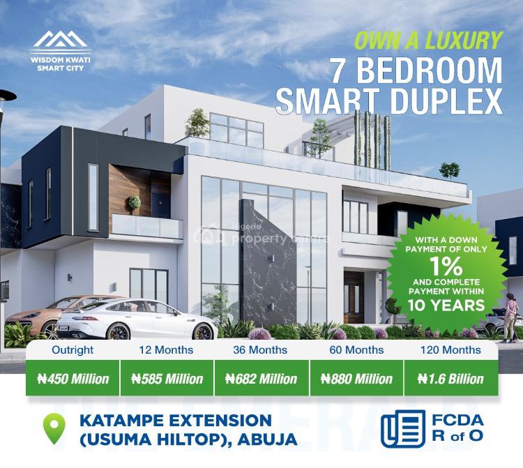For Sale Luxury 7 Bedroom Duplex With 10 Year Payment Plan, Katampe