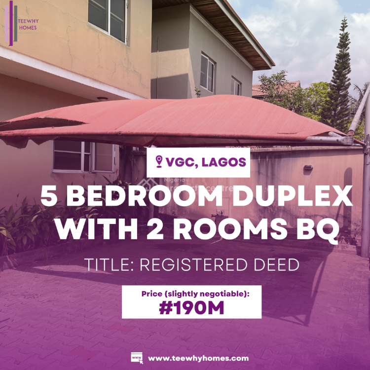 For Sale Five Bedroom Duplex With 2 Rooms Bq, VGC, Lekki, Lagos 5