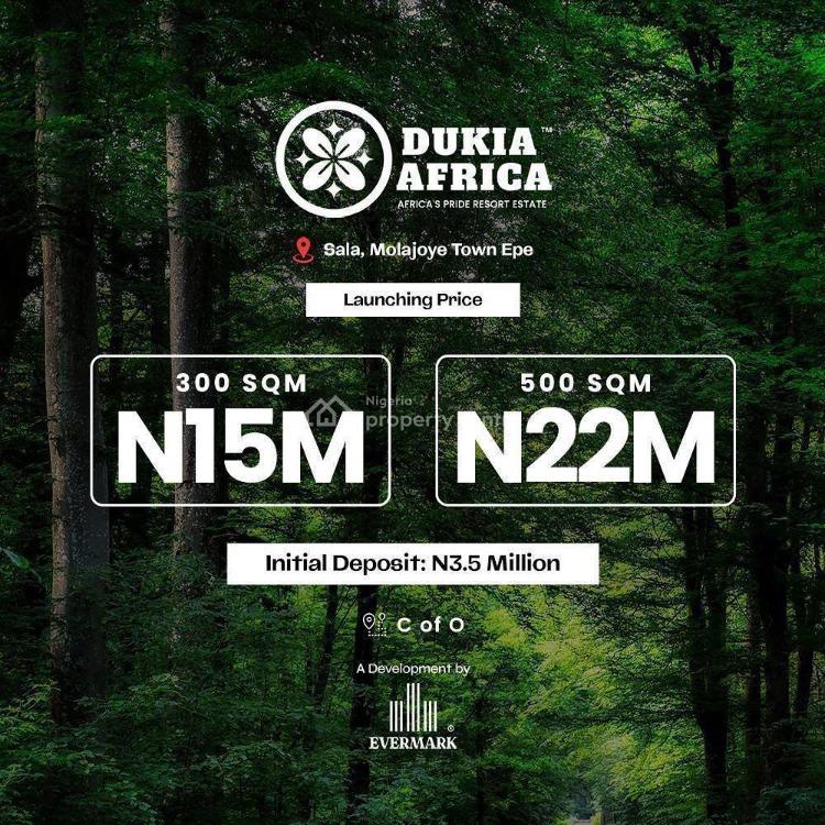 Africas Biggest Resort Estate Dukia Africa, Sala, Molajoye Town, Epe, Lagos, Mixed-use Land for Sale