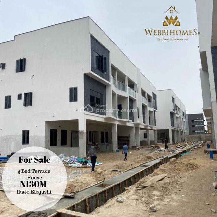 For Sale Lekki Luxury 4bedrooms Terrace House, Ikate Elegushi, Lekki