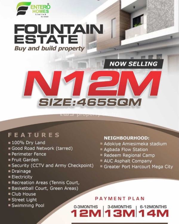 For Sale Buy Land In A Luxurious Estate, Fountain Estate Rukpokwu/aluu