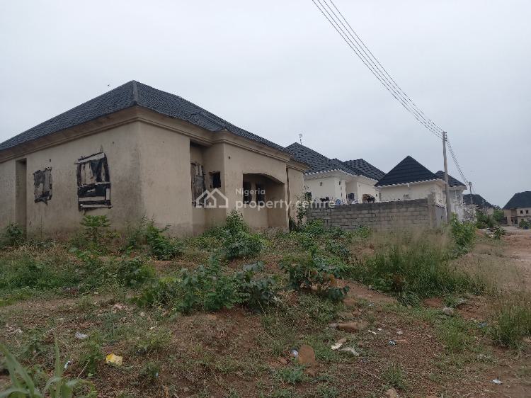 Well Located 3 Bedroom Bungalow with Space for Bq (carcass), Efab Queen Estate, Karsana, Abuja, Detached Bungalow for Sale