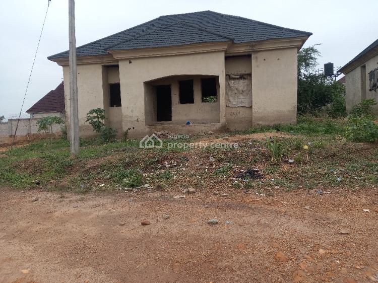 Well Located 3 Bedroom Bungalow with Space for Bq (carcass), Efab Queen Estate, Karsana, Abuja, Detached Bungalow for Sale