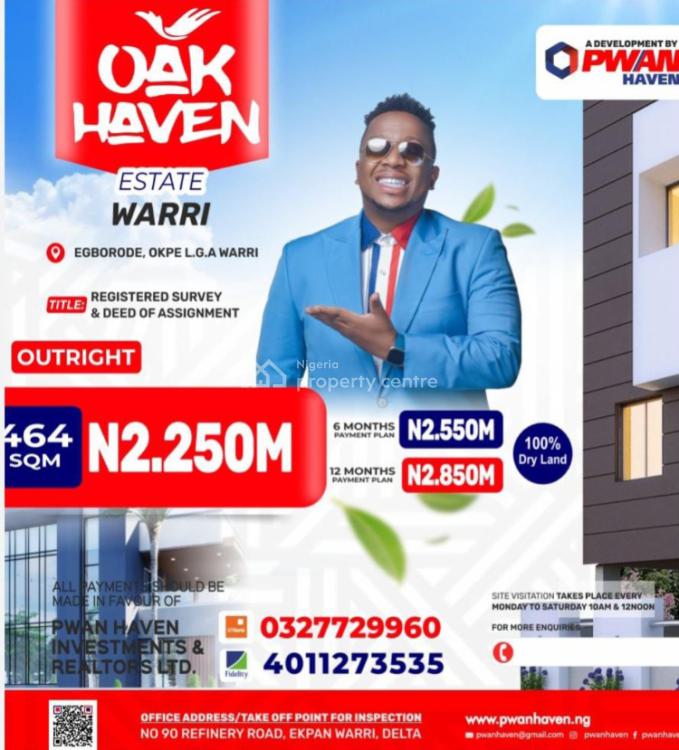 For Sale Oak Haven Estate, Egborode Okpe Lga Warri, Warri, Delta