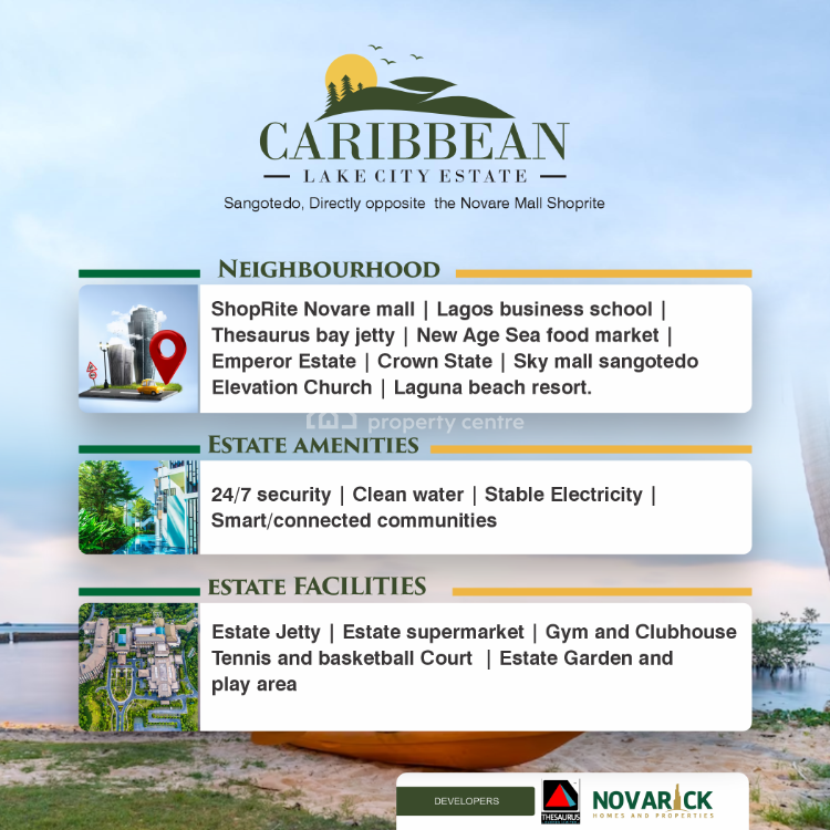 Land, Thesaurus Bay Jetty, Sangotedo, Ajah, Lagos, Mixed-use Land for Sale