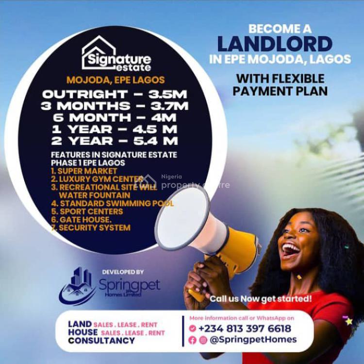 71 Plots of Land, Mojoda / Epe / Signature Estate, Epe, Lagos, Land for Sale