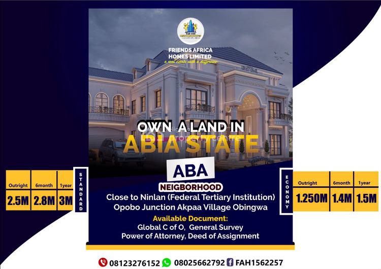 For Sale Land, Peace Land Estate, Aba, Abia Nigeria Property Centre