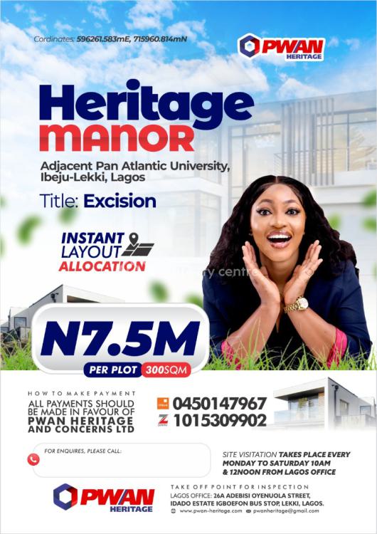 For Sale Land, Heritage Manor, Adjacent Pan Atlantic University, Lekki
