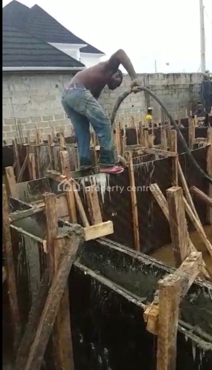 Half Plot with Raft / Foundation, Golden Rays Estate, Olokonla, Ajah, Lagos, Residential Land for Sale