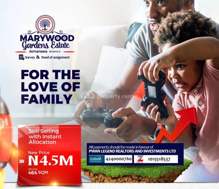 Land, Marywood Garden Estate, Awka, Anambra, Land for Sale