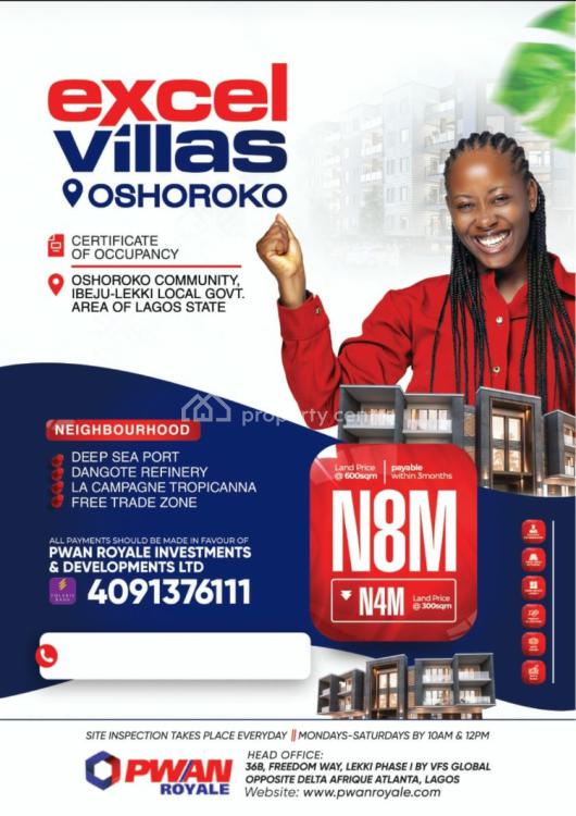 For Sale Plots Of Land, Excel Villa, Oshokoro, Ibeju Lekki, Lagos
