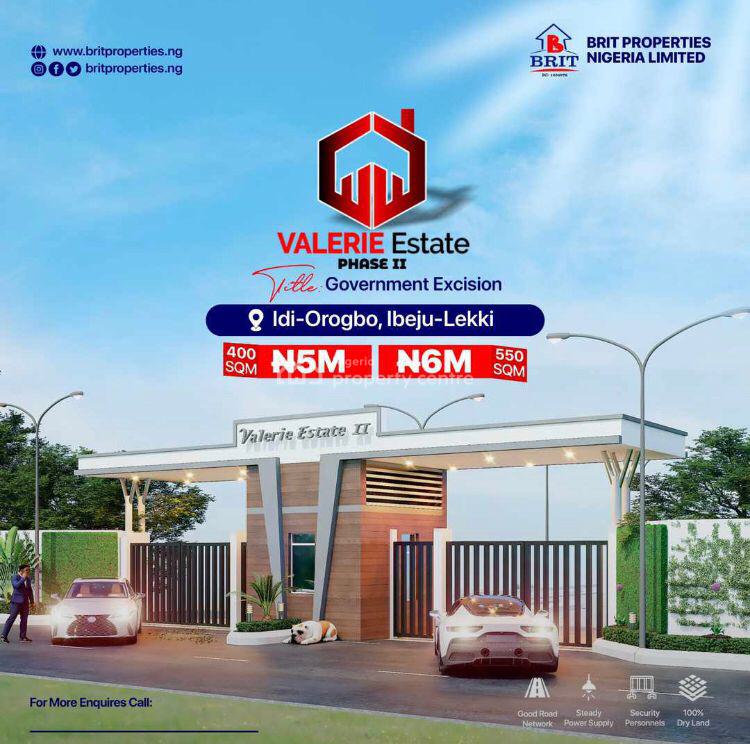 For Sale Land, Idi Orogbo Valerie Estate Phase 2, Ibeju Lekki, Lagos