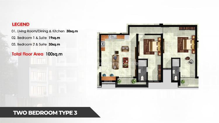 Off-plan 2 Bedrooms Luxury Apartments - Price Change, The Balconies, Urban Prime Three Phase 2 Estate, Ogombo, Ajah, Lagos, Flat / Apartment for Sale