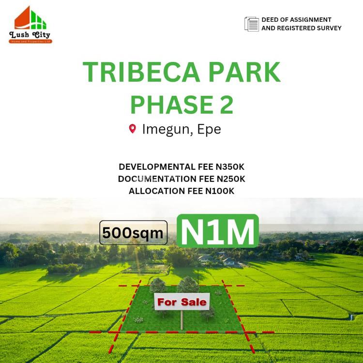 Land, Tribeca Phase 2, Imegun, Via Gboye, Epe, Lagos, Land for Sale