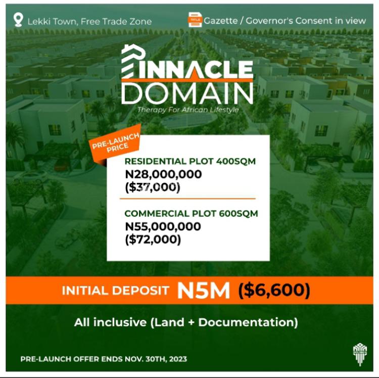 For Sale Pinnacle Domain, Pinnacle Domain, Lekki Free Trade Zone