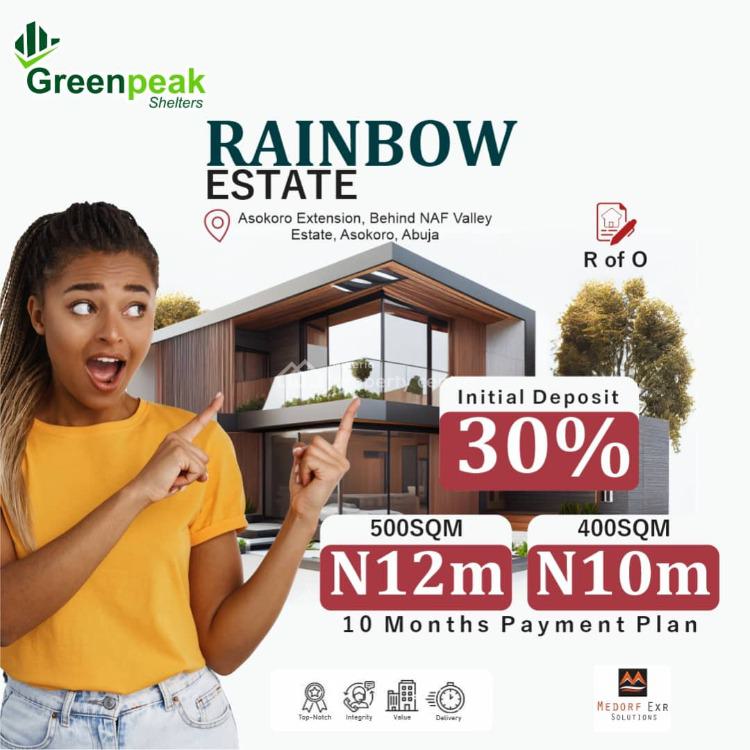 For Sale Affordable Plot Of Land, 10 Minutes From Aso Villa Rainbow
