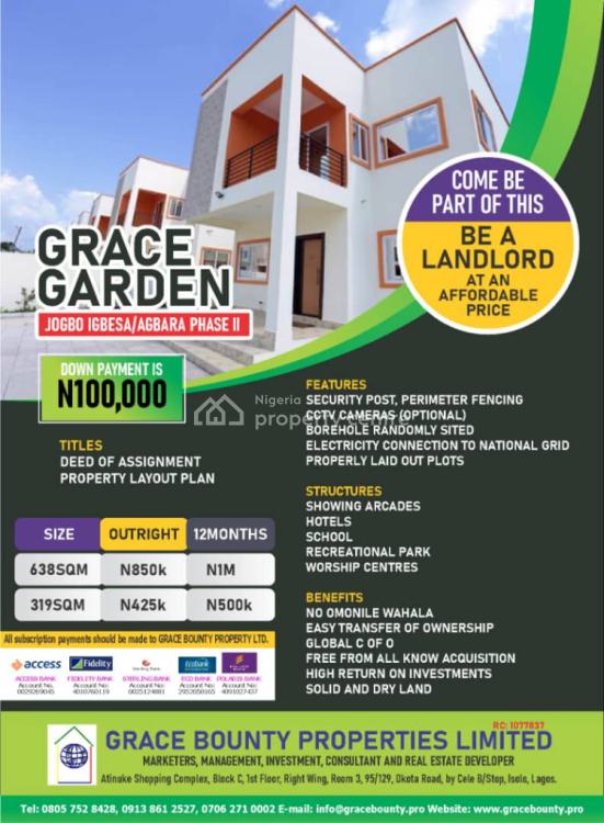Estate Lands, Ado-odo/ota, Ogun, Residential Land for Sale