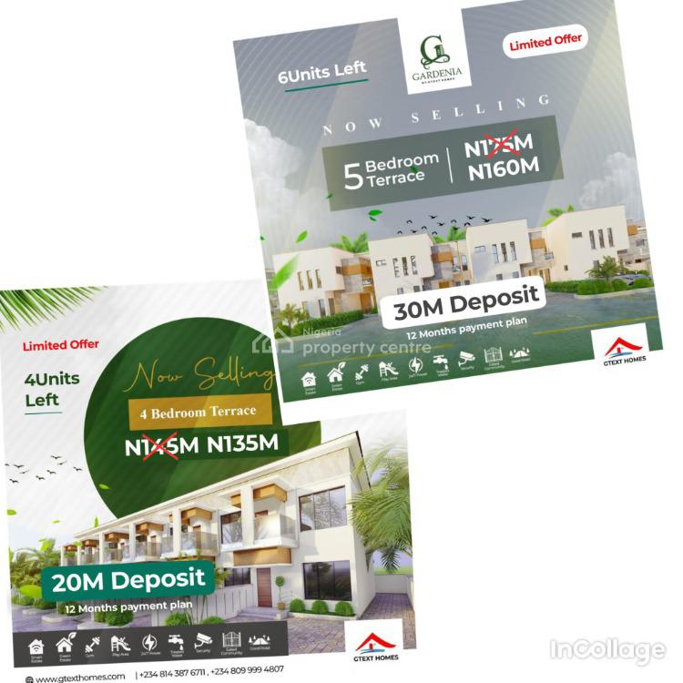 4 Bedrooms Terraced Duplex with 12 Months Payment Plan, Jasper Gardenia Green and Smart City, Dangote Refinery, Ibeju Lekki, Lagos, Terraced Duplex for Sale