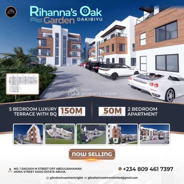 a Luxury 5 Bedroom Terrace  with Bq, Rihanna Oak Garden Dakibiyu, Dakibiyu, Abuja, Terraced Duplex for Sale